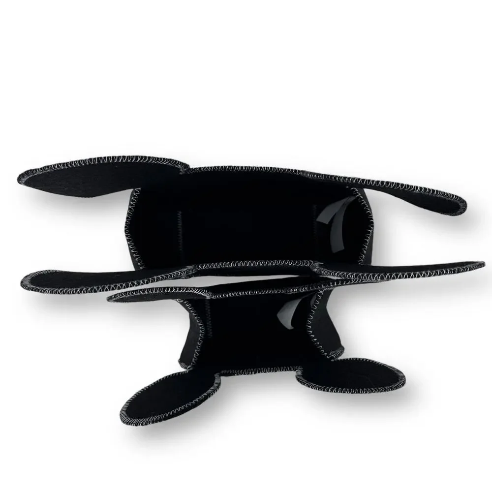 Disney Mickey Mouse Black Ear 2 Piece Felt Nursery Storage Caddy Set Lot